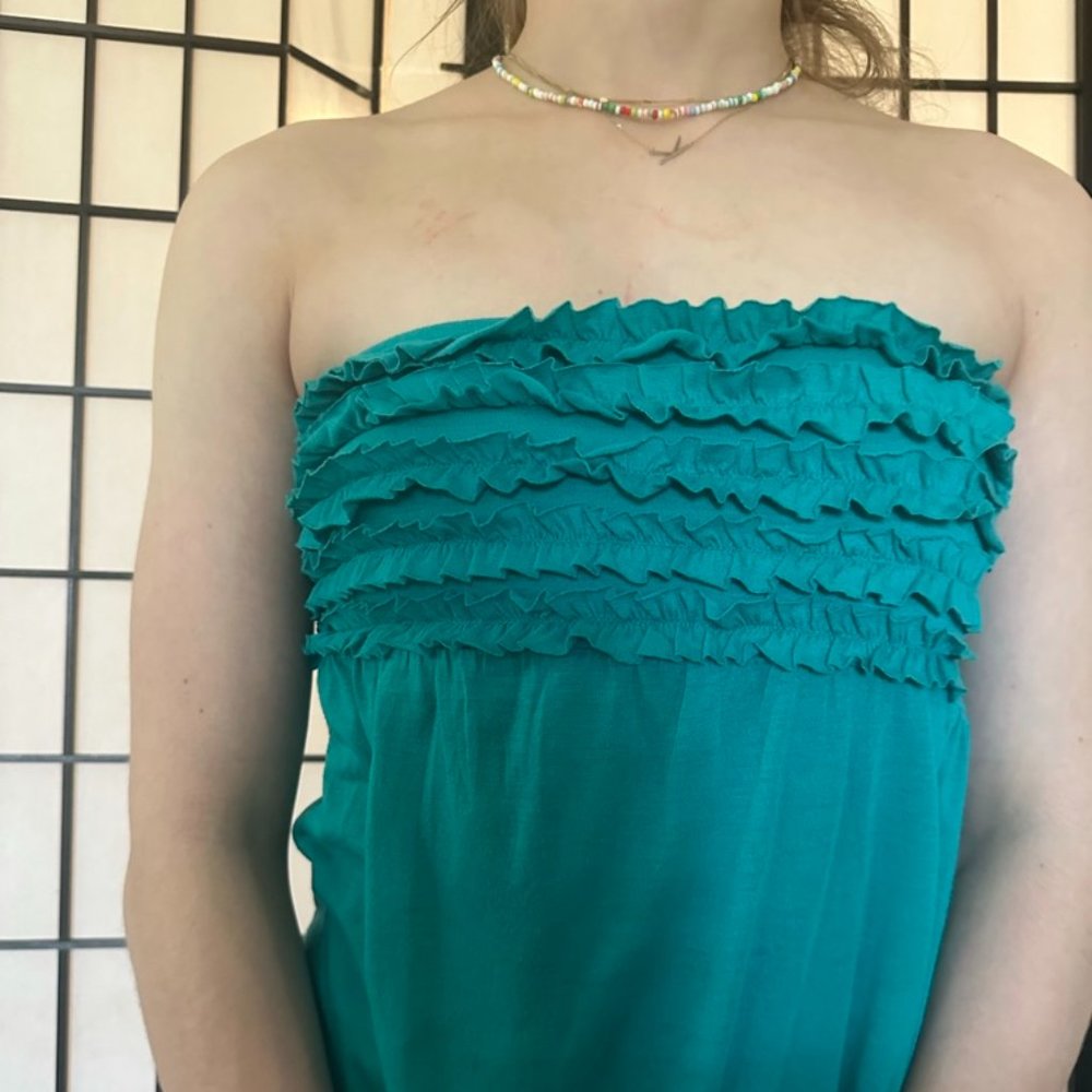 Xhilaration M Teal Tube Top